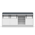 TINYNEST Shoes Bench with Storage,Cushion Seat, 42″ x 14″ x 18″