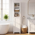 TINYNEST 66'' Tall Bathroom Storage Cabinet, Modern Farmhouse Storage Cabinets